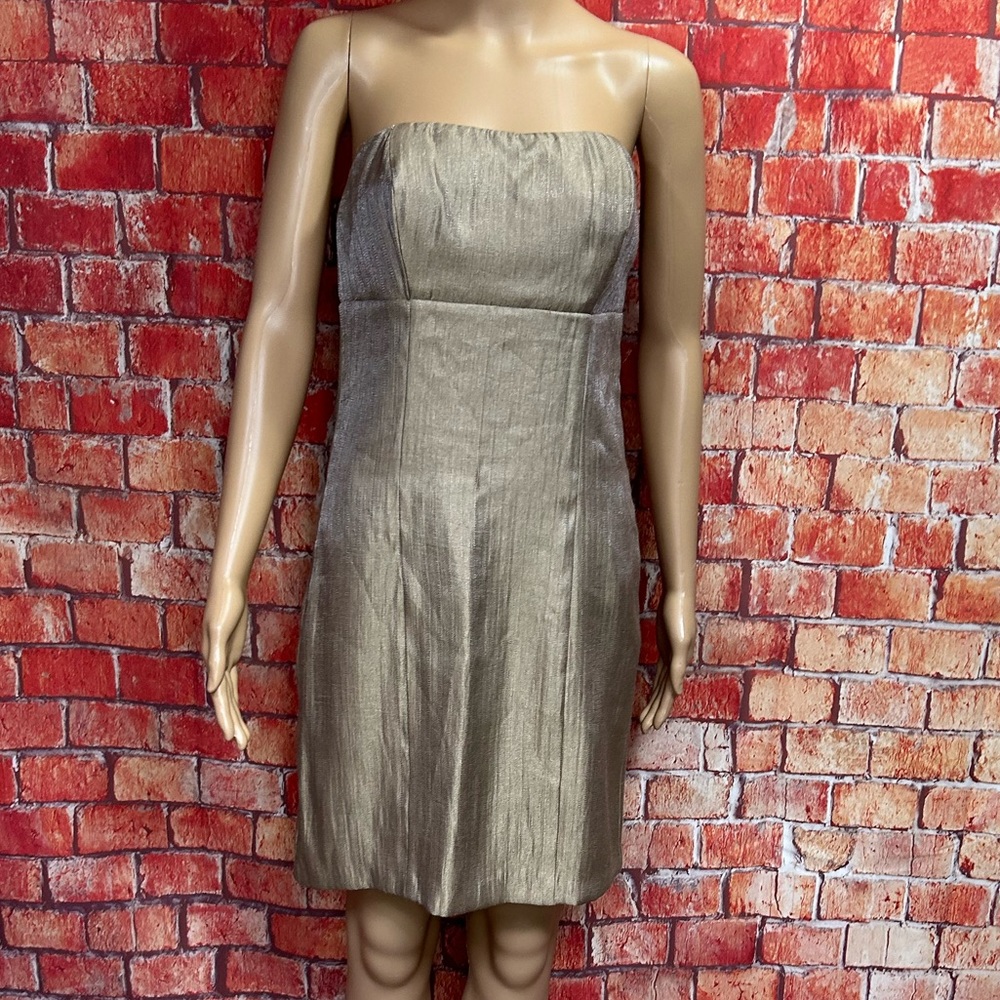 The Limited Event Gold Strapless‎ Dress
